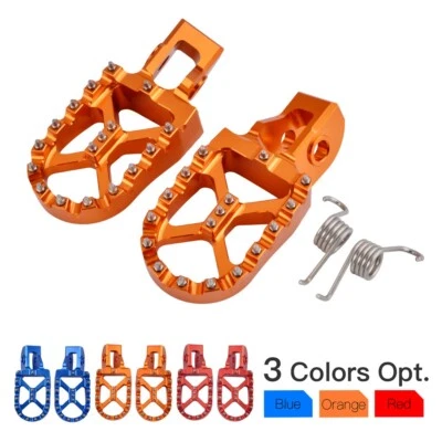 Reposapiés Billet anchos reposapiés para KTM 125-500 XC W XCF SX SXF EXC F 2017-2022 Foto 1 de 4