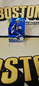Roman Wilson 2023 Bowman Chrome U Sapphire Michigan Wolverines - Steelers 1st - Picture 1 of 2