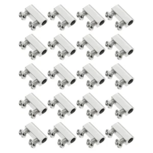 20 Sets Drahtseil Spind Kupfer Crimpzange Kabelklemmen Stahlclip - Bild 1 von 11