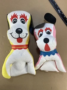 Vintage 60s 70s Carnival Fair Game Prize Toy Plush Stuffed Animal Dog Mid Centur - Picture 1 of 11