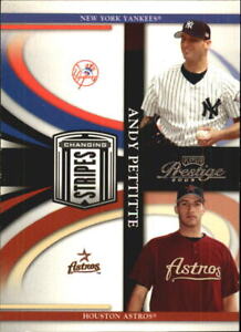 2005 Playoff Prestige Changing Stripes Horos Baseball Card #12 Andy Pettitte