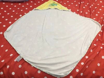 Babies R Us Baby Yellow Embroidered Fish Hooded Towel  - Image 1 of 4