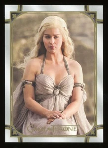 Game of Thrones Iron Emilia Clarke as Daenerys Targaryen Gold Base #1 /99 - Picture 1 of 2