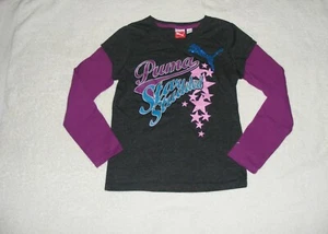 Sport Lifestyle Long Sleeve Dark Gray "Star Studded" Top - Size Large - Picture 1 of 2