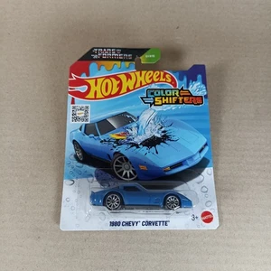 2025 Hot Wheels Color Shifters Transformers 1980 Chevy Corvette Chevrolet Blue  - Picture 1 of 3