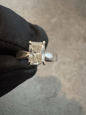 14k White Gold 1.09 Carat Lab Grown Diamond Engagement Ring - Image 1 of 4