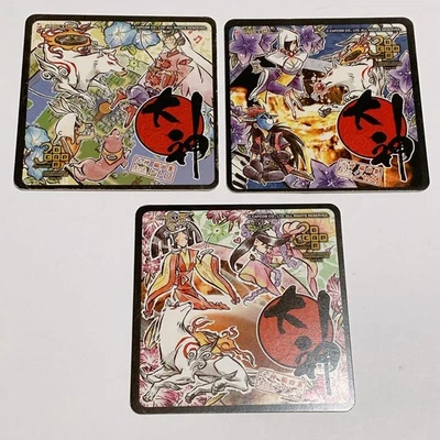 RARO Capcom Okami Coaster Set CAPCOM×PASELA Bar Limited Retro Jazz Lounge Japan - Immagine 1 di 4