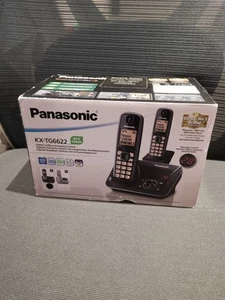 Panasonic KX-TG6622E Twin Digital Cordless Phone with Answering Machine - Photo 1/7