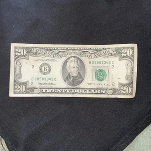 1995 Series $20 Dollar Bill Bank note Old Type US Federal Reserve Small Head NY - Picture 1 of 6