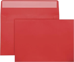 Paquete de 50 sobres rojos A7 5x7 auto sellados para tarjetas de felicitación de invitaciones - Imagen 1 de 5