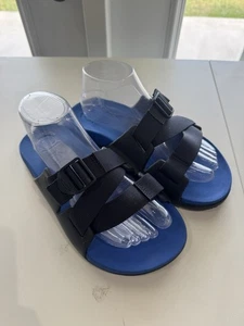 Chaco Mens Chillos Slide Sandals Adjustable Strap In Blue Size 8- EUC - Picture 1 of 11