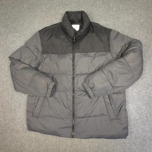 Jack & Jones Jacket Mens 2XLARGE Grey Puffer Long Sleeve Full Zip Warm Size 2XL - Picture 1 of 6
