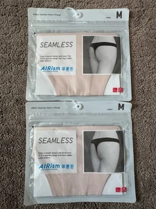 Uniqlo AIRism nahtloser Damen-Tanga 2er-Pack rosa Größe M 19,90 $ - Bild 1 von 5