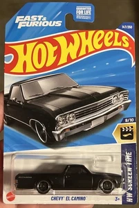 🔥Hot Wheels ~ Chevy El Camino Black Variant HW Screen Time Fast & Furious 2025 - Bild 1 von 4