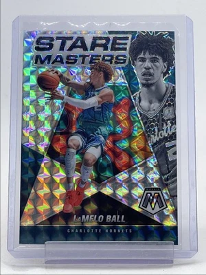 LAMELO BALL 2021-22 MOSAIC STARE MASTERS MOSAIC PRIZM HORNETS Q3917 - image 1 of 2