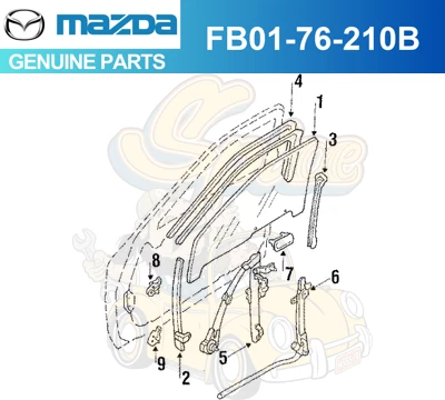 Mazda Rx7 Rx-7 NEW Right Door Lock With key 1986 To 1991 - Изображение 1 из 1
