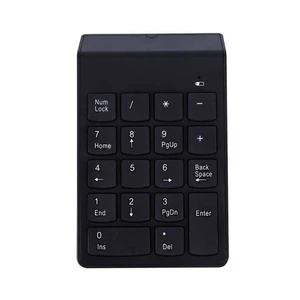 2.4G Wireless Ultra Slim Numeric Keypad 18 Keys With Mini USB Receiver Auto NEW - Afbeelding 1 van 7