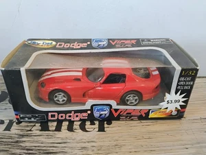 1997 Dodge Viper GTS Coupe Red W/ White 1/32 Diecast Scale NEW - Picture 1 of 9