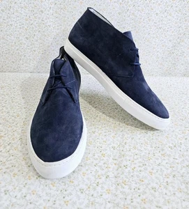 Reiss Herren Wildleder Chukka Schnürstiefel Schuhe Größe UK 10 EU 44 Navy Blau Leder - Bild 1 von 8