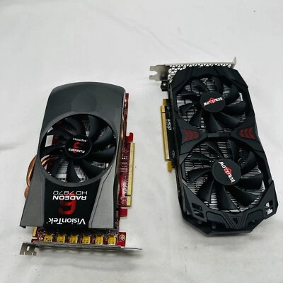 Video Card Visiontek Radeon 7870 2GB GDDR5 6M & SURALLOW RX 580 8G PARS READ*** - Image 1 of 4