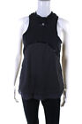 Adidas by Stella McCartney Womens Mesh Front Detail Tank Top Gray Size Small