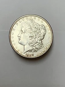 1889-P Morgan Silver Dollar Gem BU Philadelphia Mint Raw - Picture 1 of 2