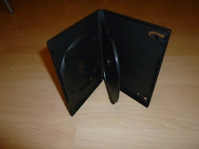DVD Hülle 3fach 3er DVDhülle schwarz Dreifachhülle für 3 DVDs / CDs Case Neu - Bild 1 von 2