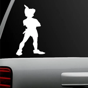Peter Pan White Vinyl Decal Car Truck Window Laptop Notebook Tablet - Picture 1 of 2