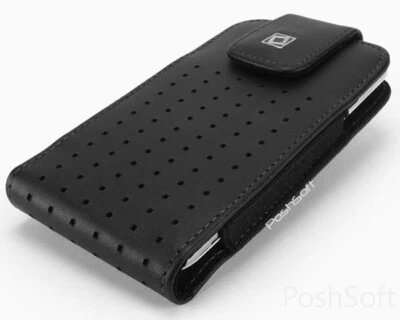 Funda de Transporte de Cuero para Apple iPhones - Funda Vertical Premium + Clip para Cinturón Foto 1 de 4