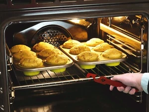 Barra extractora de estante de horno - Tire de forma segura estantes de horno cocina estante de chef - Imagen 1 de 6