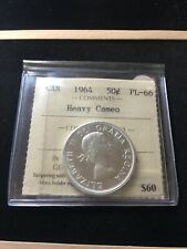 1964   ICCS Graded Canadian, Fifty-Cent Coin **PL-66 Heavy Cameo** 