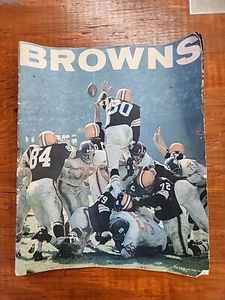 Vintage 1960’s Cleveland Browns Yearbook Jim Brown/Collins/Gain/Groza/Ryan/ etc. - Picture 1 of 17
