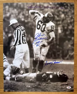 Chuck Bednarik SIGNED 16x20 Photo + Gifford INSC HOF Eagles PSA/DNA AUTOGRAPHED - Picture 1 of 4