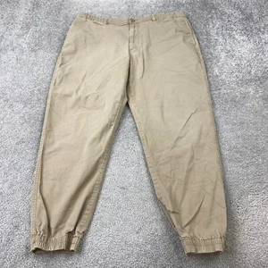 Pantalones de chándal UNIQLO para hombre talla XL bronceado bolsillo cintura elástica mezcla de algodón - Imagen 1 de 10