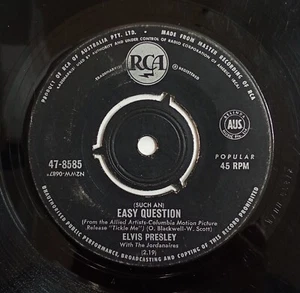 (Such An) Easy Question - Elvis Presley (1965 Australia) - Picture 1 of 2