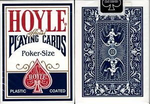 Hoyle Standard Blue Deck Playing Cards Poker Size USPCC Plastic Coated Sealed