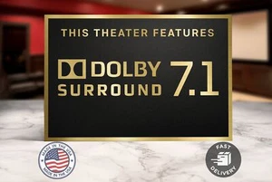Dolby Surround 7.1 Heimkino Schild - Bild 1 von 3