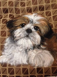 Shih Tzu handbemalte Handtasche Taschenbuch - neu - WUNDERSCHÖN! - Bild 1 von 3