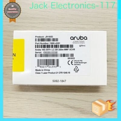 1990-4391 HPE J9150D Aruba 10G SFP+ LC SR 300m OM3 MMF Transceiver Module NEW - Image 1 of 3