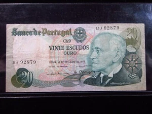Portugal 20 Escudos 1978 Admiral Gago Coutinho Währung Banknoten Geld h2879 - Bild 1 von 2