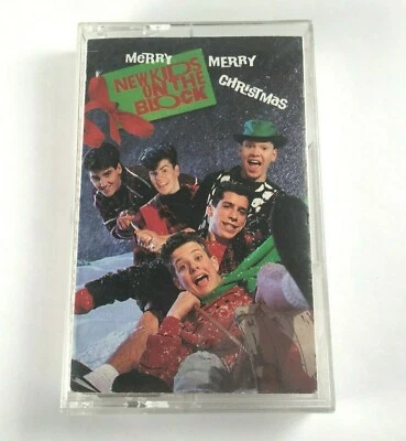 New Kids on the Block Merry Merry Christmas Cassette 1989 Vintage NKOTB Tested - Image 1 of 4