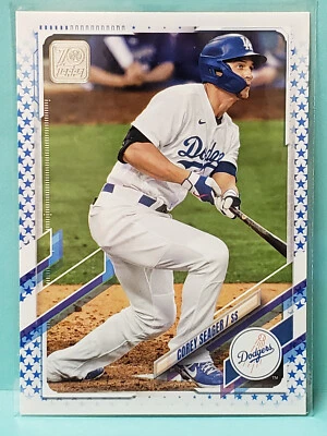 Corey Seager # 450 2021 Topps Blue Stars SP /299 - Imagem 1 de 2