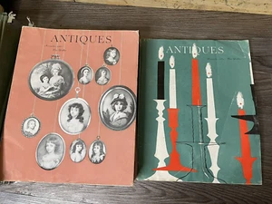 Rare Vintage ANTIQUES Magazines All 12 Issues of 1961 Bound in a Hardback Album. - Picture 1 of 12