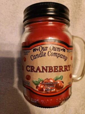 Aroma a arándano, vela tarro de albañil de 13 oz, nuestra propia compañía de velas, quema de 100 horas Foto 1 de 2