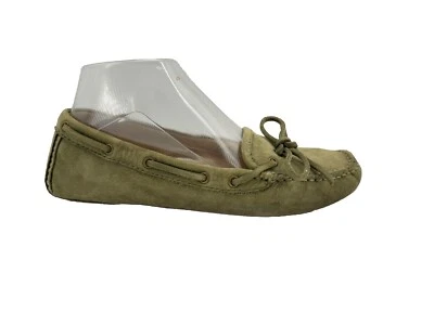 FRYE Reagan Campus Driver Mujer 7M Zapatos Verde Gamuza Cuero Mocasines Sin Cordones Foto 1 de 4