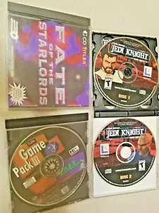 3 Cd Roms Fate Of Star Loads Star Wars Jedi Knigh 2 cd Dark Forces 2 Game Back 3 - Picture 1 of 4