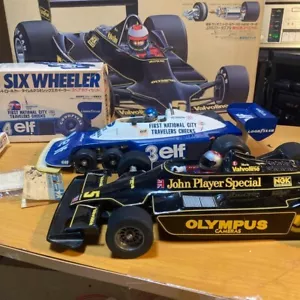 JUNK Tamiya Tyrrell P34 early model, Lotus 79-2 units RC vintage radio-controlle - Foto 1 di 5
