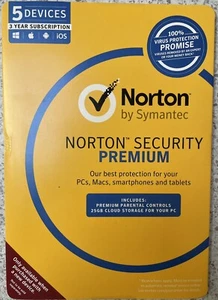 Norton Security Premium & Wi-Fi Privacy Bundle - 5 Devices, 3 Years - Picture 1 of 6