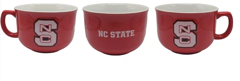 Giant, Oversized Two-Tone 32oz Bowl Mug (NC State Wolfpack) Cover
