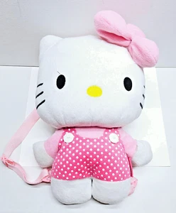 Mochila Muñeca Peluche Suave Hello Kitty Sanrio Rosa con Lunares 14" - Imagen 1 de 6